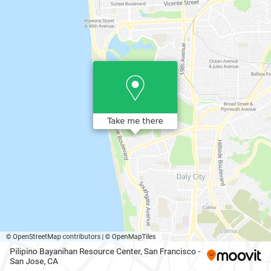 Pilipino Bayanihan Resource Center map