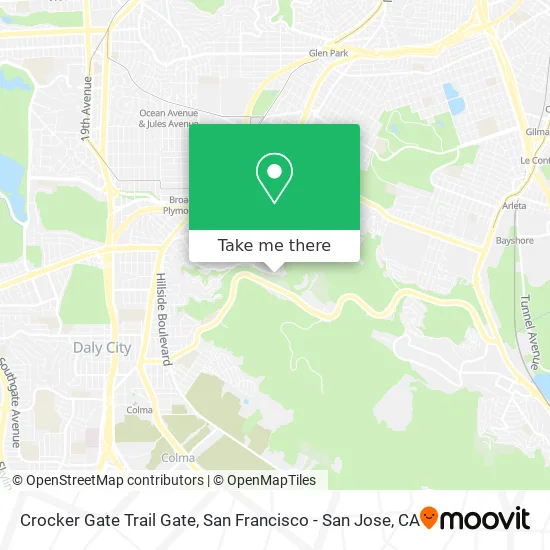 Crocker Gate Trail Gate map