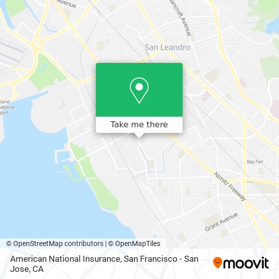 American National Insurance map