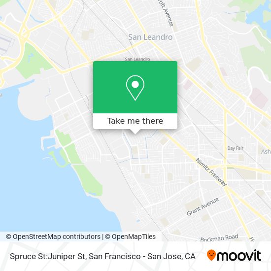 Mapa de Spruce St:Juniper St