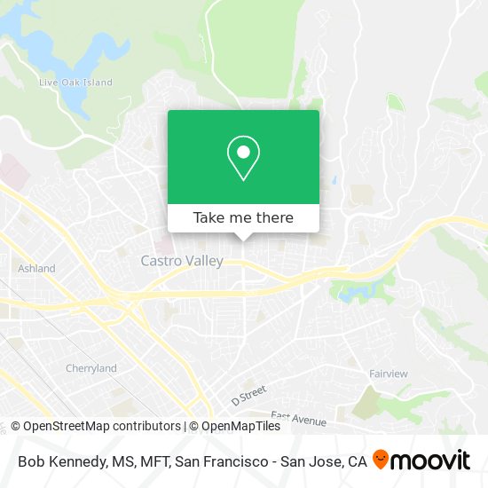 Bob Kennedy, MS, MFT map