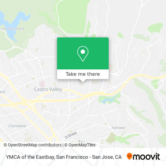 YMCA of the Eastbay map