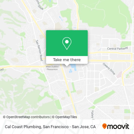 Cal Coast Plumbing map