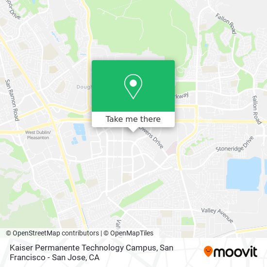 Kaiser Permanente Technology Campus map