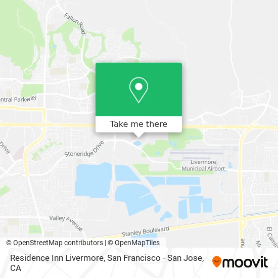 Residence Inn Livermore map