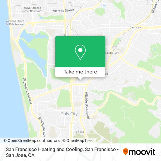 San Francisco Heating and Cooling map