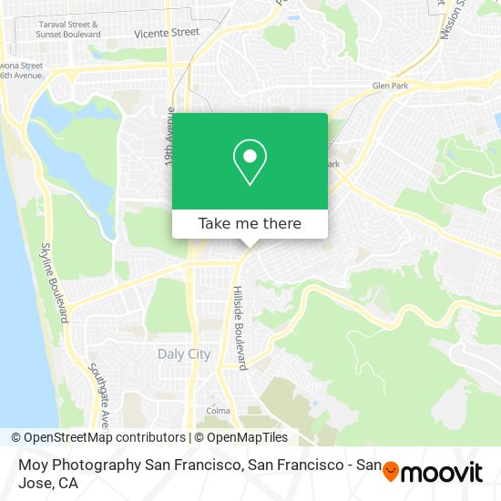 Moy Photography San Francisco map