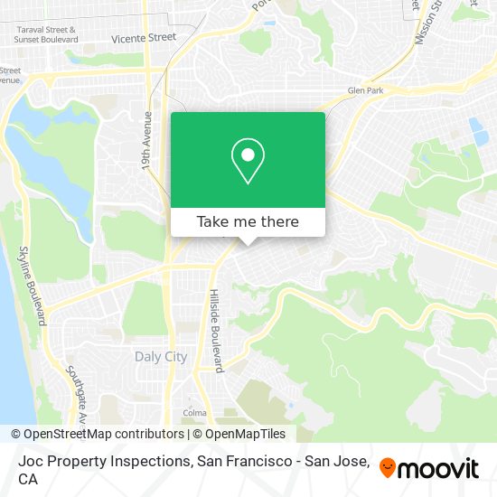 Joc Property Inspections map