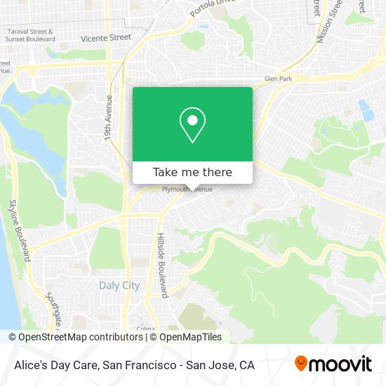 Alice's Day Care map