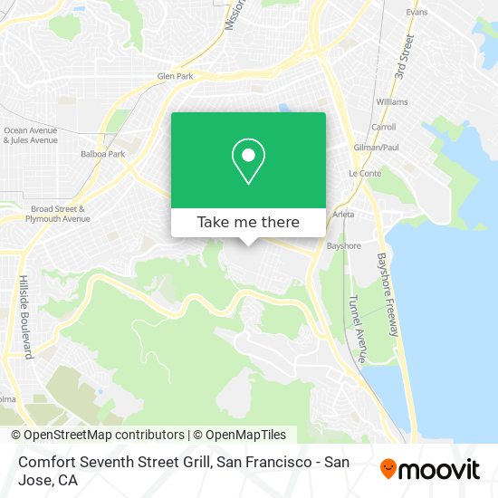 Mapa de Comfort Seventh Street Grill
