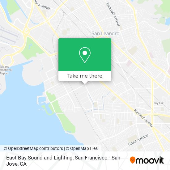 East Bay Sound and Lighting map