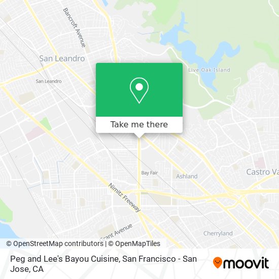 Mapa de Peg and Lee's Bayou Cuisine