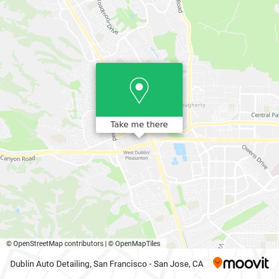 Mapa de Dublin Auto Detailing