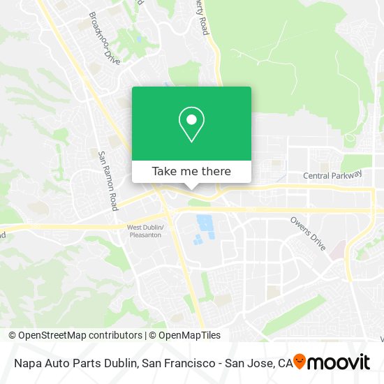 Napa Auto Parts Dublin map