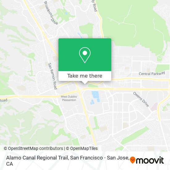 Mapa de Alamo Canal Regional Trail