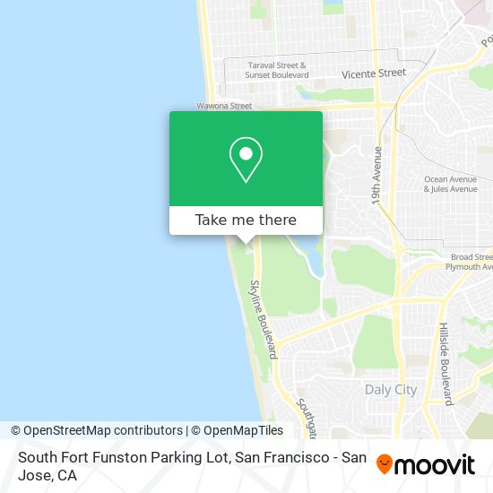 South Fort Funston Parking Lot map