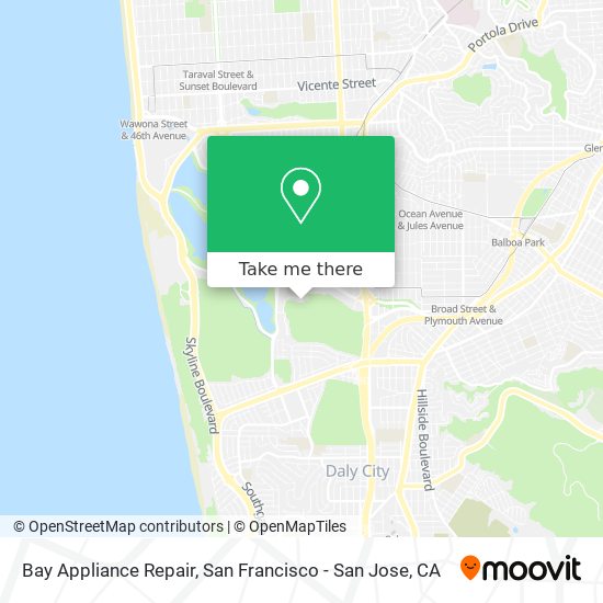 Mapa de Bay Appliance Repair