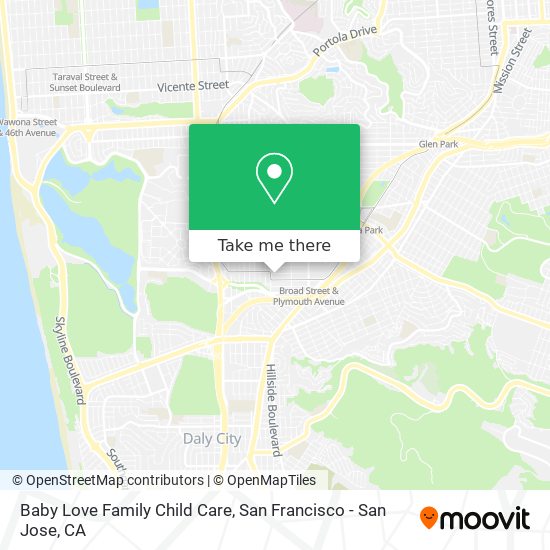 Mapa de Baby Love Family Child Care