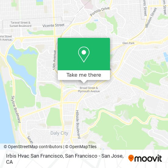 Irbis Hvac San Francisco map