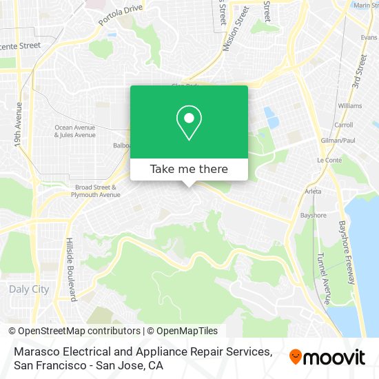 Mapa de Marasco Electrical and Appliance Repair Services