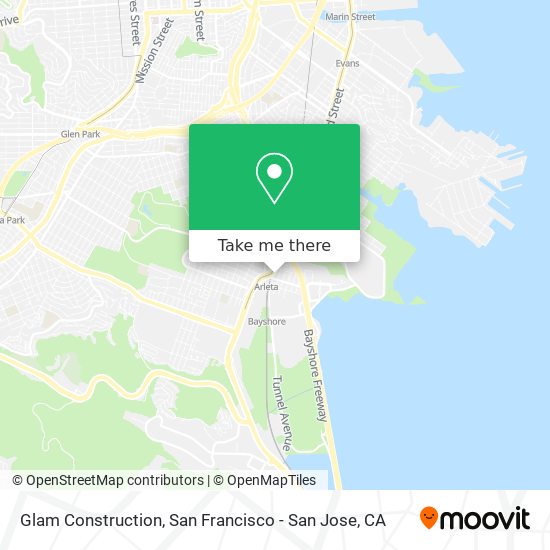 Glam Construction map