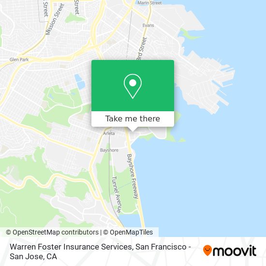 Mapa de Warren Foster Insurance Services