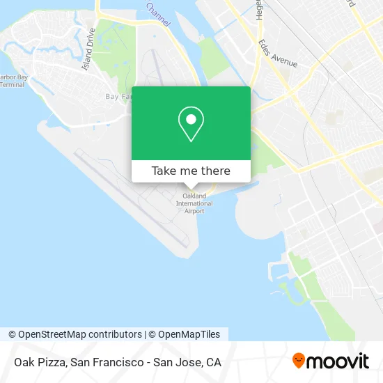 Oak Pizza map