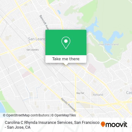 Carolina C Rhynda Insurance Services map