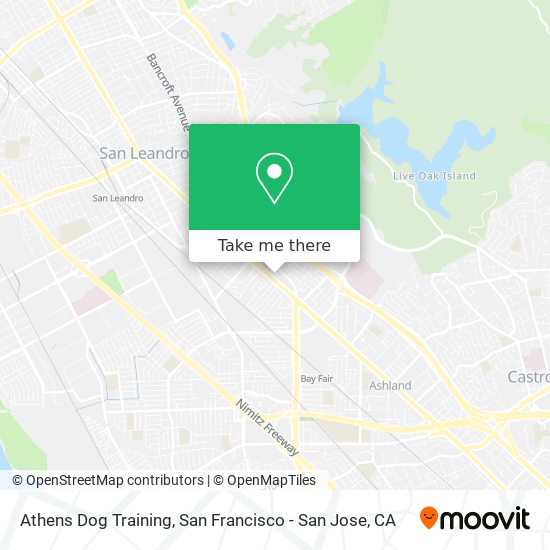 Athens Dog Training map