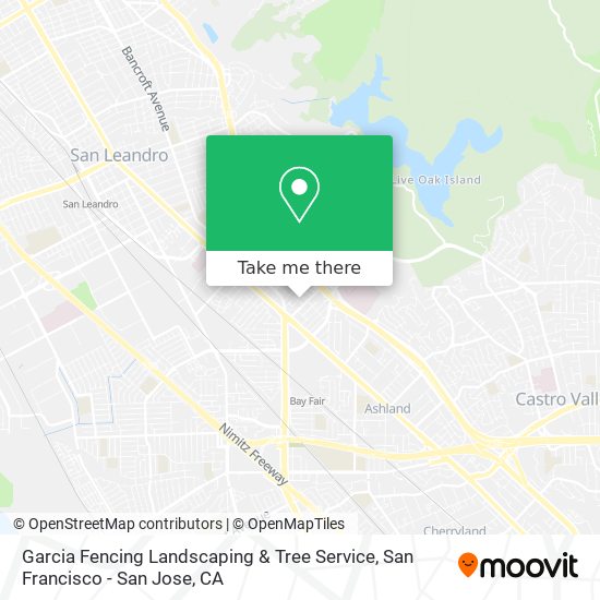 Garcia Fencing Landscaping & Tree Service map