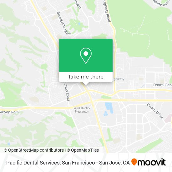 Mapa de Pacific Dental Services