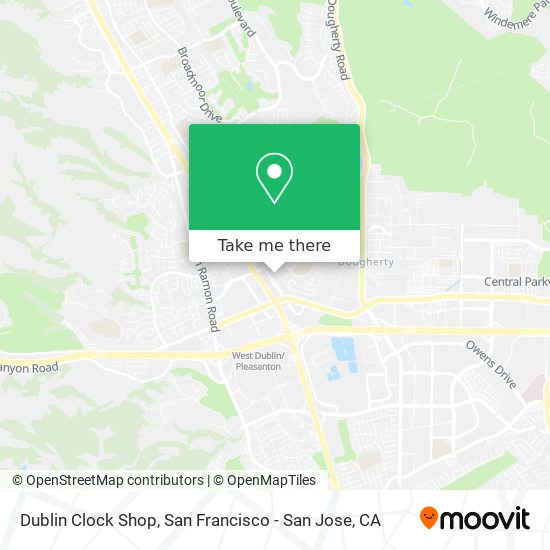 Dublin Clock Shop map