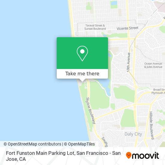 Mapa de Fort Funston Main Parking Lot
