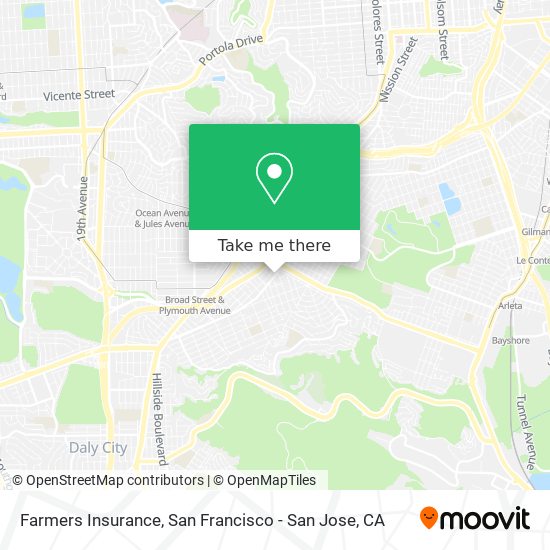 Mapa de Farmers Insurance