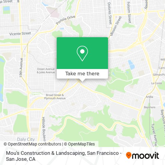 Mou's Construction & Landscaping map