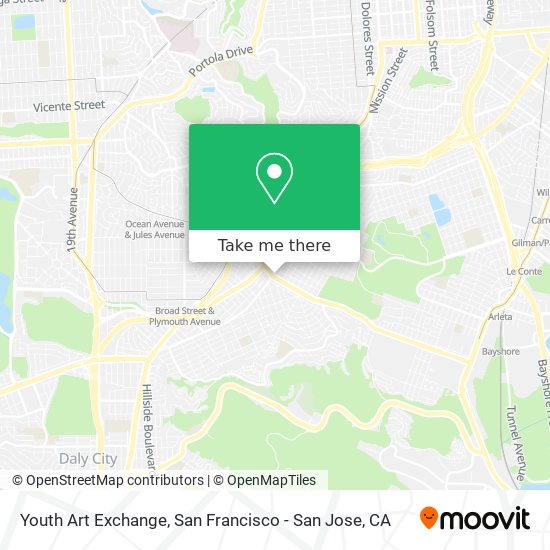 Mapa de Youth Art Exchange