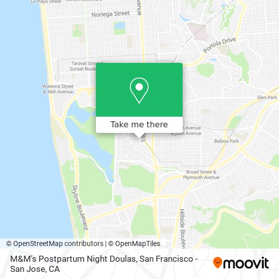 M&M's Postpartum Night Doulas map