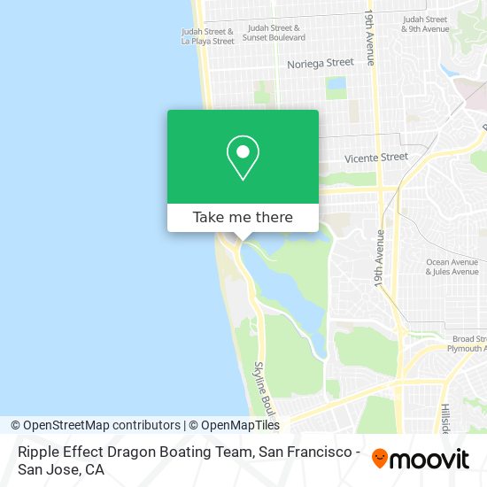 Mapa de Ripple Effect Dragon Boating Team