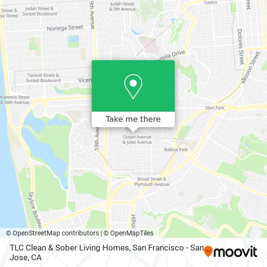 Mapa de TLC Clean & Sober Living Homes