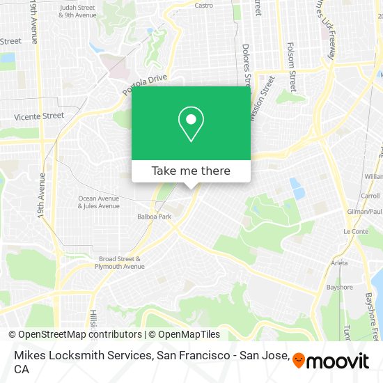 Mapa de Mikes Locksmith Services