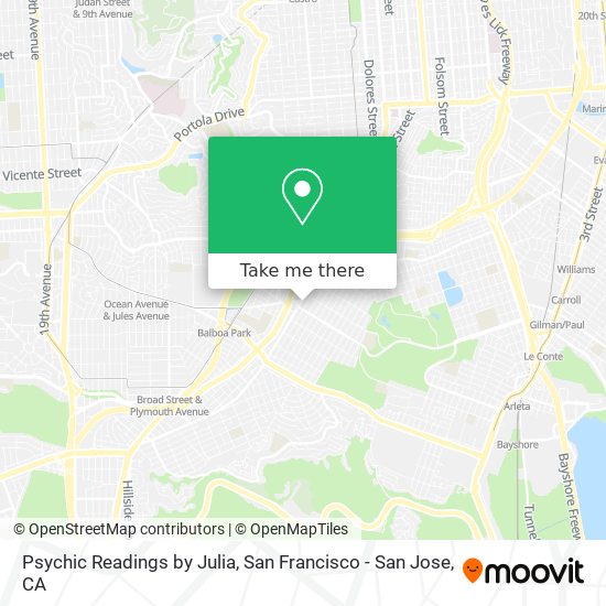 Psychic Readings by Julia map