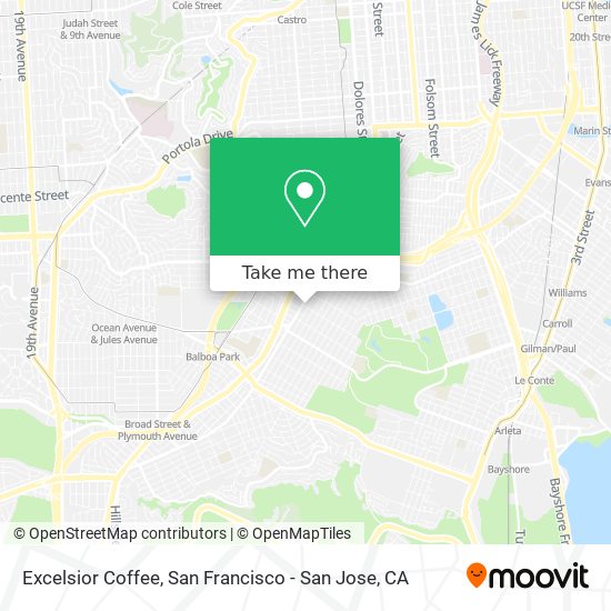 Excelsior Coffee map