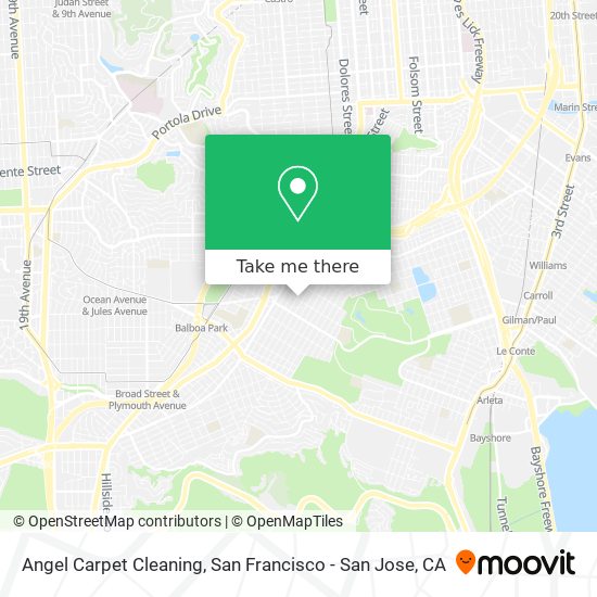 Angel Carpet Cleaning map