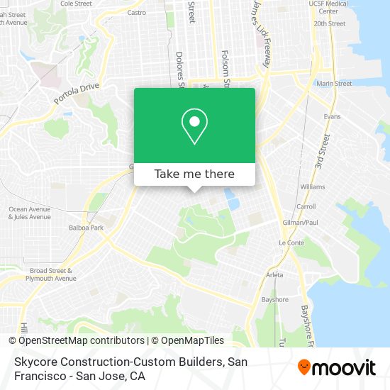 Skycore Construction-Custom Builders map