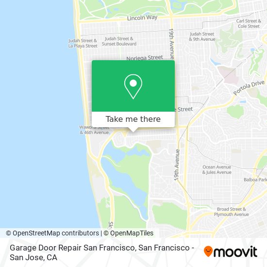 Mapa de Garage Door Repair San Francisco