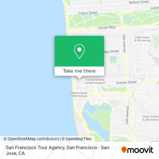 San Francisco Tour Agency map