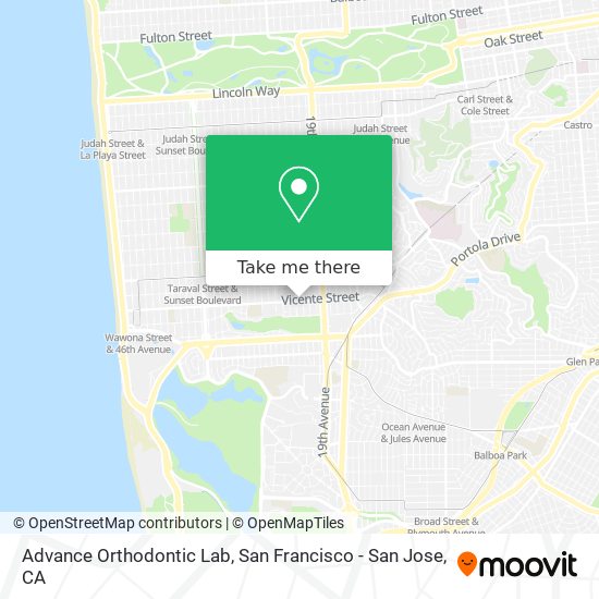 Mapa de Advance Orthodontic Lab