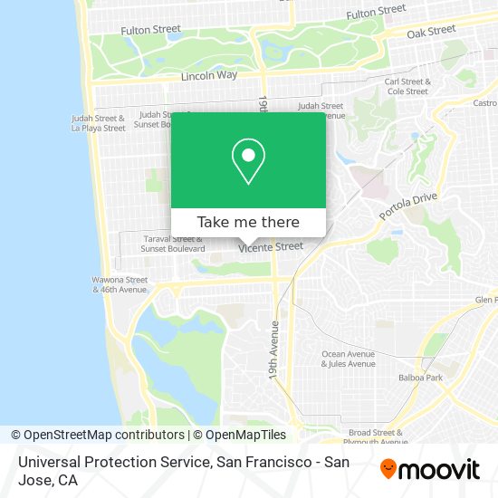 Universal Protection Service map