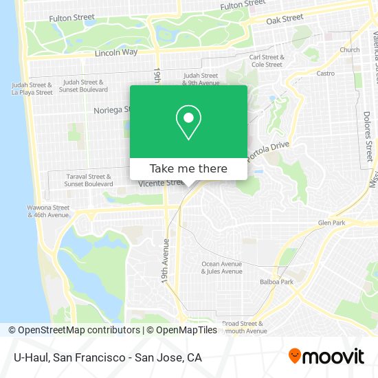 U-Haul map