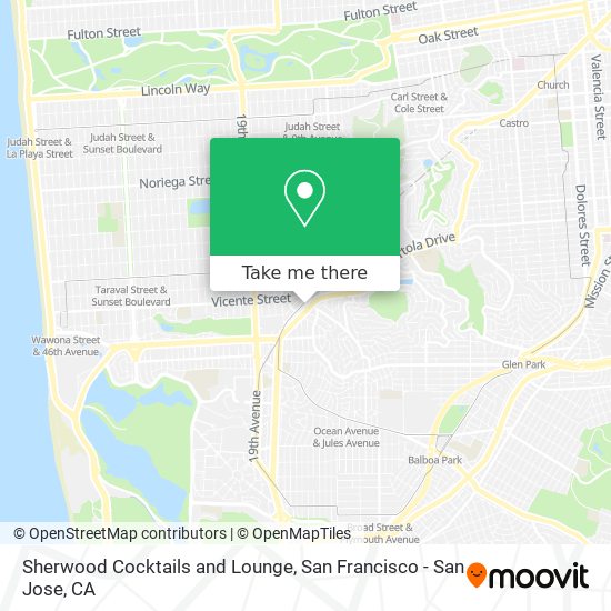 Sherwood Cocktails and Lounge map